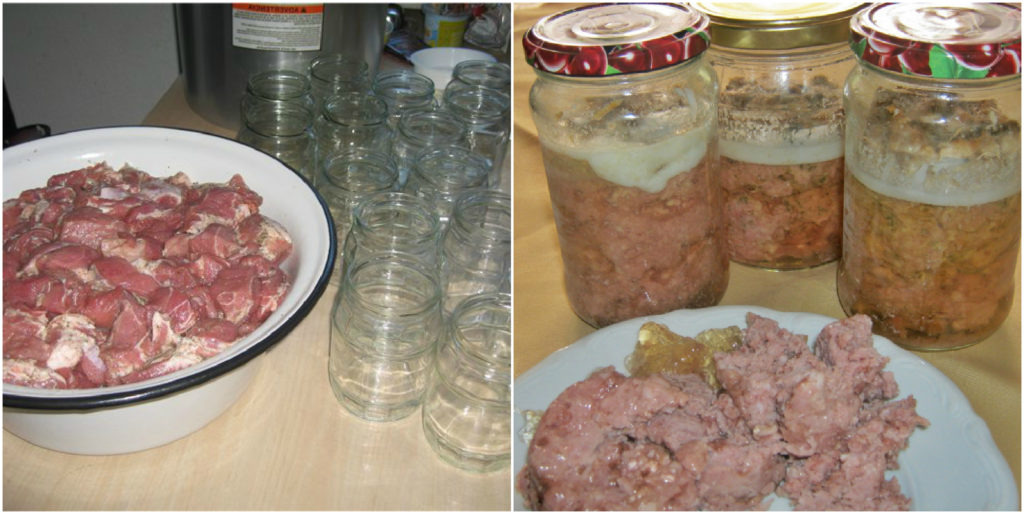 Простий рецепт для приготування смачної тушенки. Довго зберігається та не здувається