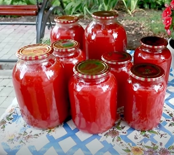 Закрываем томатный сок на зиму! Как раньше по 10 копеек — вкусный и однородный!